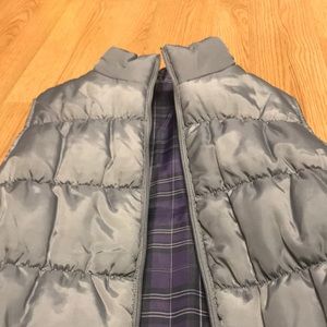 Gray puffer vest size medium NWOT